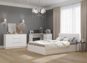 Кровать МОРИ КРМ 1200.1, белый в Лесном - lesnoj.germes-mebel.ru | фото