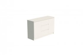 Комод МОРИ МК1200.3 Комод 2дв., 3ящ. Сатин в Лесном - lesnoj.germes-mebel.ru | фото