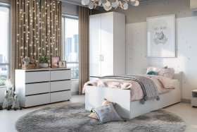 Детская Токио Белый текстурный в Лесном - lesnoj.germes-mebel.ru | фото