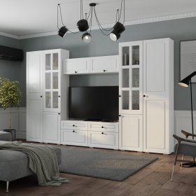 Гостиная Софт белый в Лесном - lesnoj.germes-mebel.ru | фото