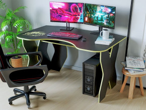 Компьютерный стол КЛ №9.0 (Черный/Желтый) в Лесном - lesnoj.germes-mebel.ru | фото