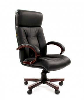 Кресло для руководителя CHAIRMAN  421 (Натуральная кожа) Черное в Лесном - lesnoj.germes-mebel.ru | фото