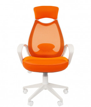 Кресло для руководителя  CHAIRMAN 840 white (TW 16 оранжевый/сетка TW 66 оранжевая) в Лесном - lesnoj.germes-mebel.ru | фото