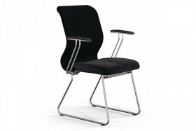 Кресло ErgoLife Sit 8 Mr4-4T основание F54, черный/хром в Лесном - lesnoj.germes-mebel.ru | фото