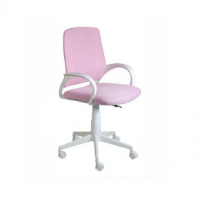 Кресло Ирис White сетка/ткань розовая в Лесном - lesnoj.germes-mebel.ru | фото