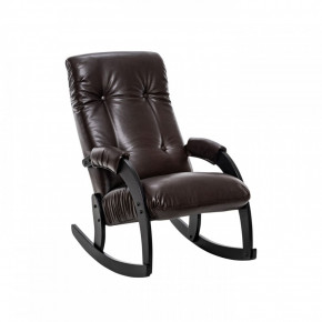 Кресло-качалка Модель 67 Венге, к/з Vegas Lite Amber в Лесном - lesnoj.germes-mebel.ru | фото