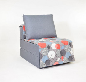 Кресло-кровать бескаркасное Харви (серый-геометрия слейт) в Лесном - lesnoj.germes-mebel.ru | фото