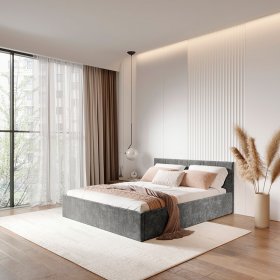 Кровать 160*200 см Ника КР-18 грифельный в Лесном - lesnoj.germes-mebel.ru | фото
