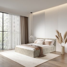 Кровать 160*200 см Ника КР-18 мокко в Лесном - lesnoj.germes-mebel.ru | фото
