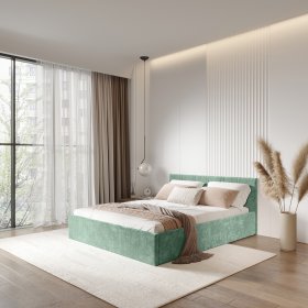 Кровать 160*200 см Ника КР-18 эвкалипт в Лесном - lesnoj.germes-mebel.ru | фото