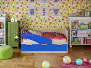 Кровать Бабочки (Синий матовый) 1800 в Лесном - lesnoj.germes-mebel.ru | фото