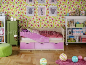 Кровать Бабочки (Сиреневый металлик) 1600 в Лесном - lesnoj.germes-mebel.ru | фото