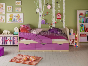 Кровать Дельфин (Фиолетовый металлик) 1600 в Лесном - lesnoj.germes-mebel.ru | фото