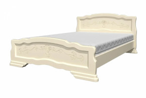 КАРИНА-6 Кровать из массива 1800 (Слоновая кость) в Лесном - lesnoj.germes-mebel.ru | фото