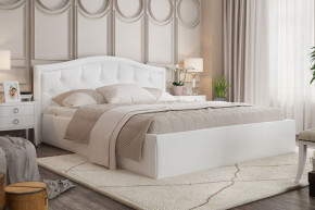 Кровать Стелла 1600 + ПМ (Vega white) Белый в Лесном - lesnoj.germes-mebel.ru | фото