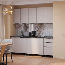 Кухня 2,0 м Эко кашемир в Лесном - lesnoj.germes-mebel.ru | фото
