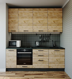 Кухонный гарнитур Крафт 2200 (Стол. 26мм) в Лесном - lesnoj.germes-mebel.ru | фото