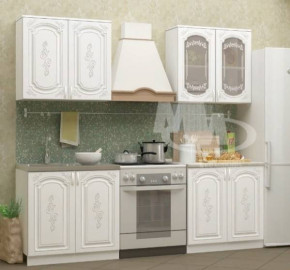 ЛИЗА-2 Кухонный гарнитур 1,6 Белый глянец холодный в Лесном - lesnoj.germes-mebel.ru | фото