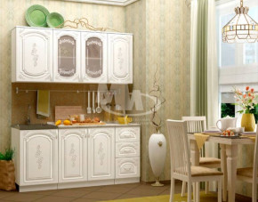 ЛИЗА-2 Кухонный гарнитур 1,7 Белый глянец холодный в Лесном - lesnoj.germes-mebel.ru | фото