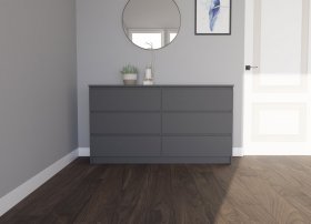 Комод Мори МК 1380.6/2, Графит в Лесном - lesnoj.germes-mebel.ru | фото