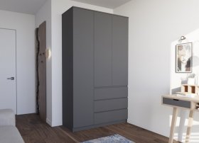 Шкаф Мори МШ1200.1, графит в Лесном - lesnoj.germes-mebel.ru | фото