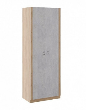 Шкаф 2 двери Глэдис М22 (Дуб Золотой/Цемент светлый) в Лесном - lesnoj.germes-mebel.ru | фото