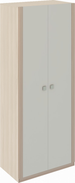 Шкаф 2 двери Глэдис М22 (ЯШС/Белый) в Лесном - lesnoj.germes-mebel.ru | фото