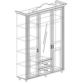 Шкаф 3-х дверный №563 "Алиса" в Лесном - lesnoj.germes-mebel.ru | фото