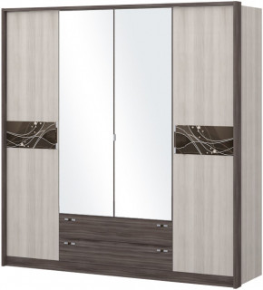 Шкаф 4-х дверный с зеркалом Шк69.2 МС Николь в Лесном - lesnoj.germes-mebel.ru | фото