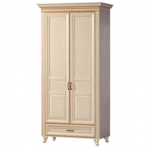 Шкаф для одежды 2-х дверный №471 Марлен Кремовый белый в Лесном - lesnoj.germes-mebel.ru | фото