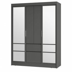 Шкаф-купе ШКК-06 Симпл графит в Лесном - lesnoj.germes-mebel.ru | фото