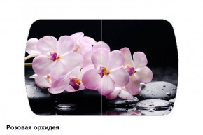 Стол Бостон 900*600 (опоры Брифинг) Стекло/фотопечать Розовая Орхидея в Лесном - lesnoj.germes-mebel.ru | фото