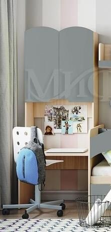 ЮНИОР-4 Кровать 1600 (Шарли Белый​​​​​​​) в Лесном - lesnoj.germes-mebel.ru | фото