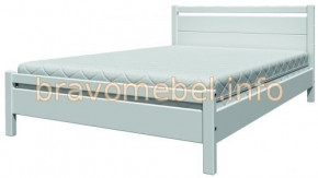 ВЕРОНИКА-1 Кровать из массива 900 (Белый Античный) в Лесном - lesnoj.germes-mebel.ru | фото
